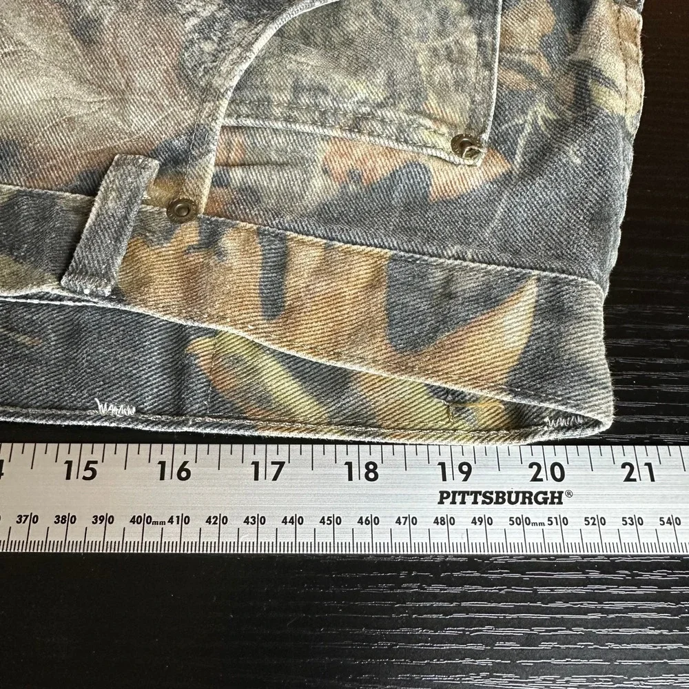 Wrangler Authentic Jeans 42x30 Mossy Oak Camo Straight Leg Double Knee 97GR1MO - Picture 9 of 12